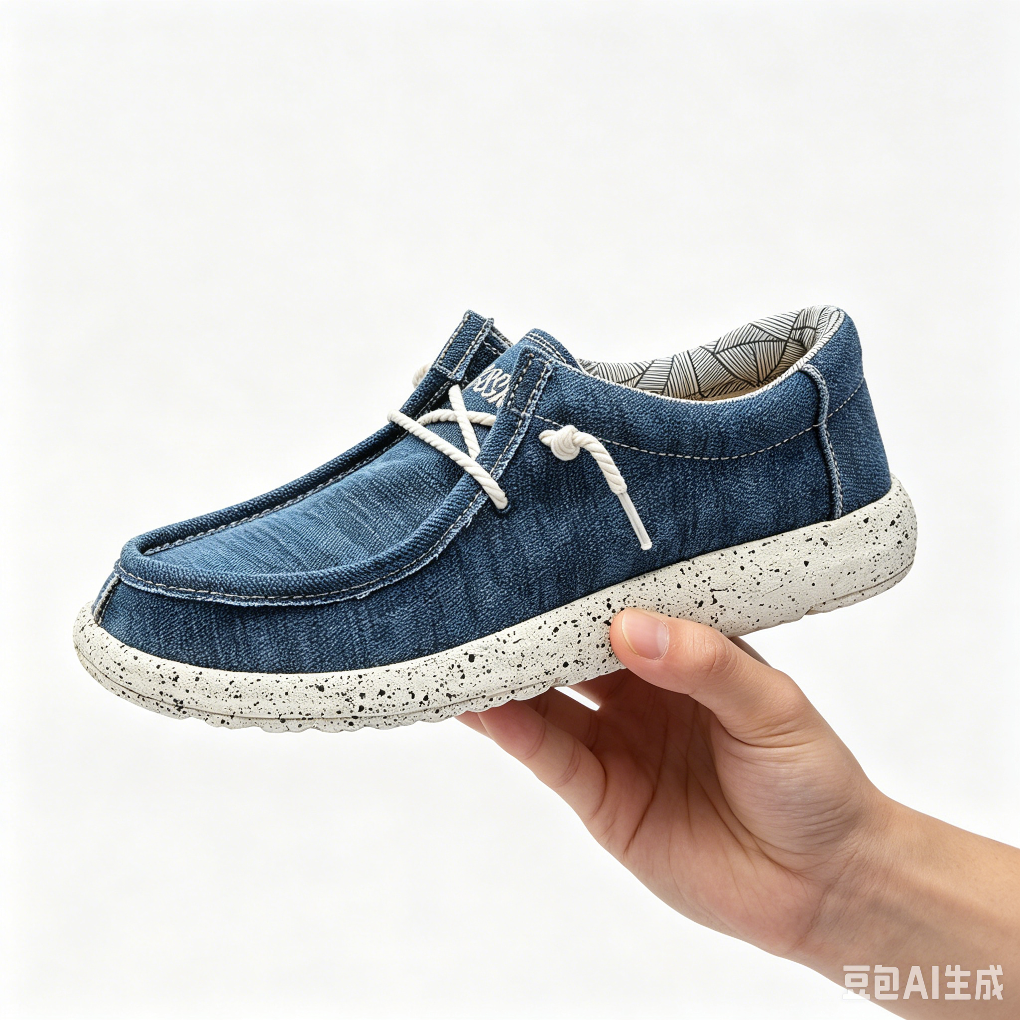 Men'S Shoes Navy Blue - Blue Dude Shoes for Men Canvas