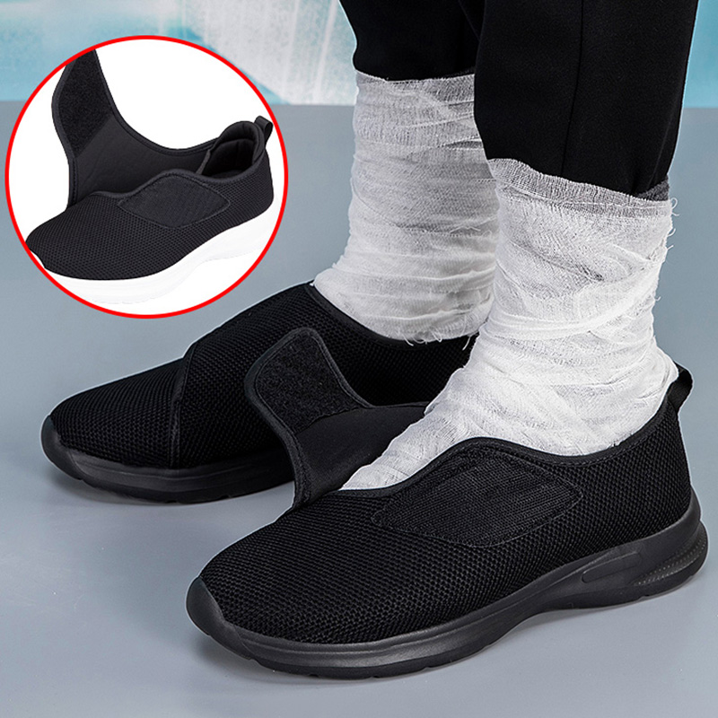 Men'S Shoes With Velcro - Unisex New Casual Orthopedics Wide Feet