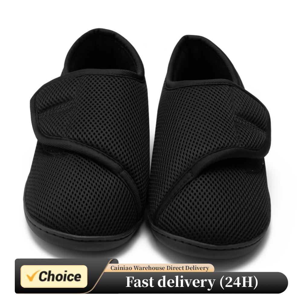 Men'S Shoes With Velcro - Unisex Diabetic Shoes Wide Walking Shoes