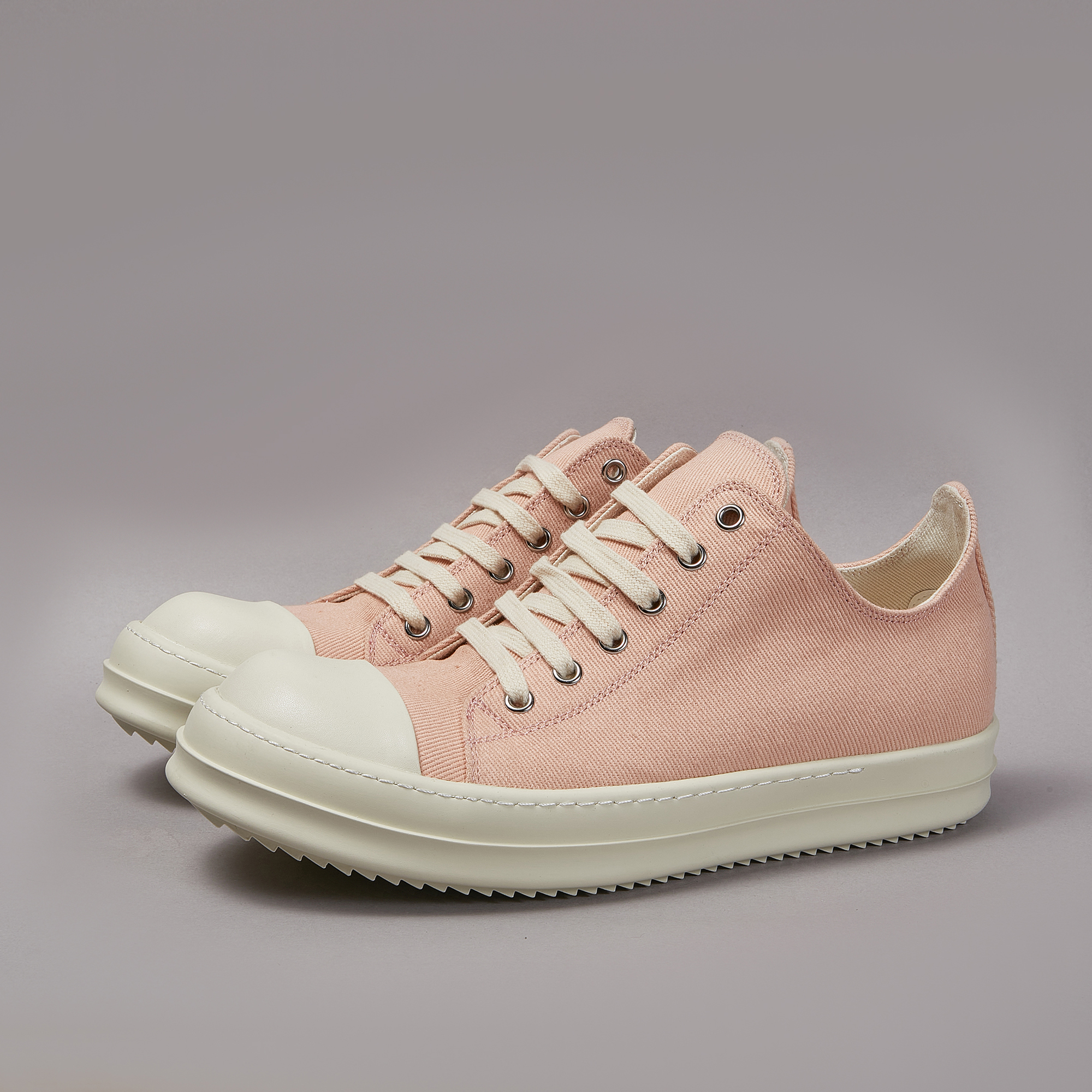 Men Shoes High - Multifunctional Dirty Pink Twill Fabric Low