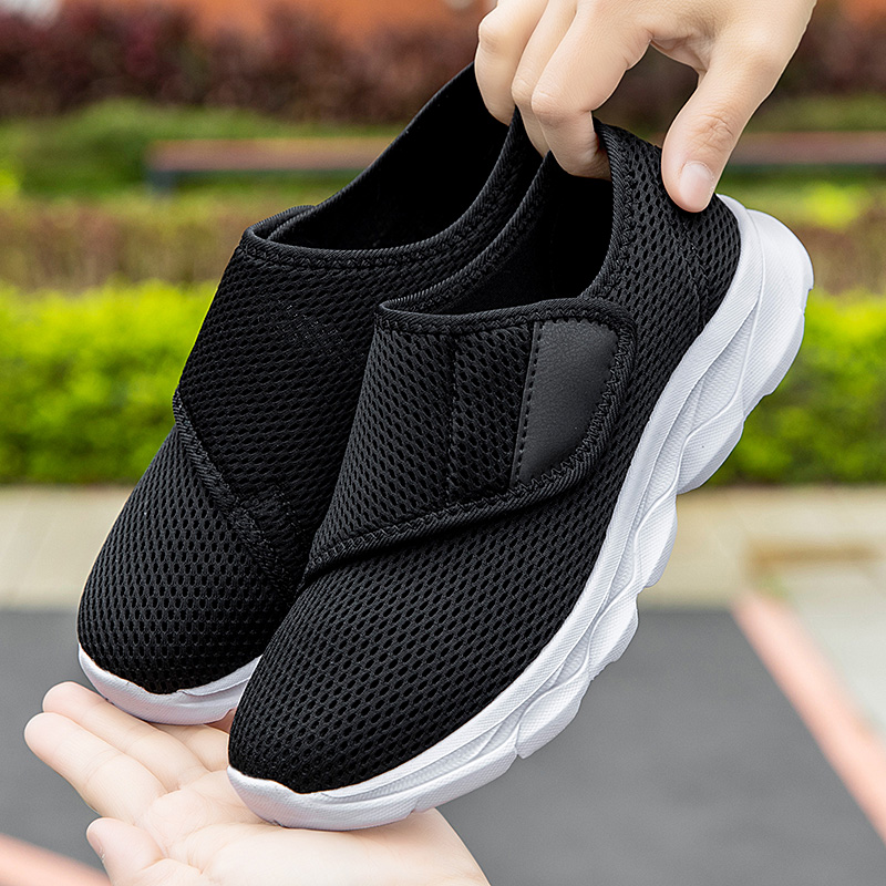 Men'S Shoes With Velcro - Men Orthopedics Wide Feet Swollen Walking