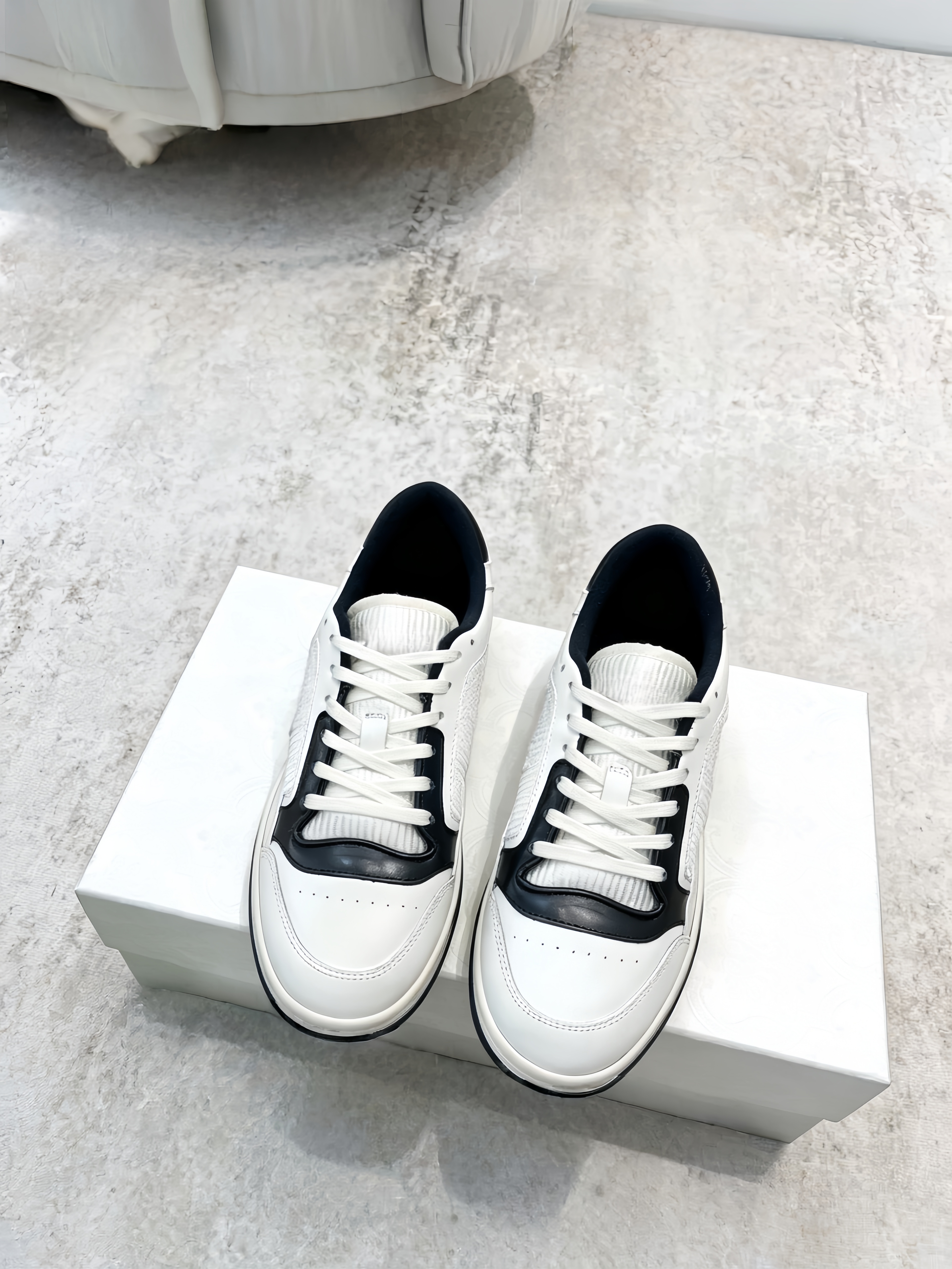 Casual Sneaker Low - Summer White Sneakers Unisex Retro Color-blocked