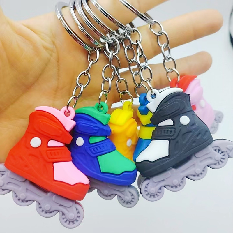 Men'S Shoes Navy Blue - 1PC Cartoon Roller Skates Shoes Keychain