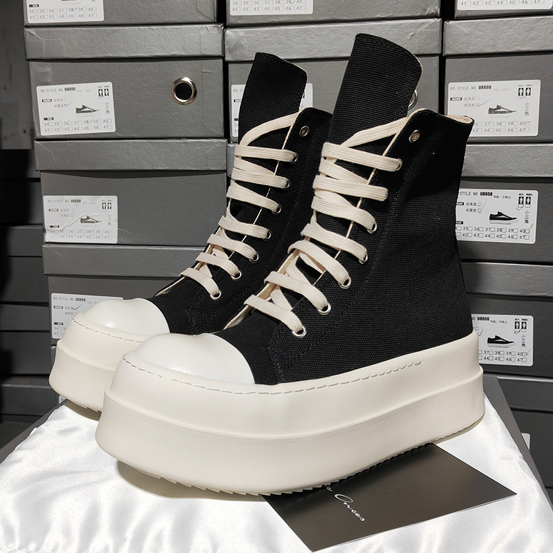 Men'S Shoes With Height Increase - Black Men's and Women's Thick Soled