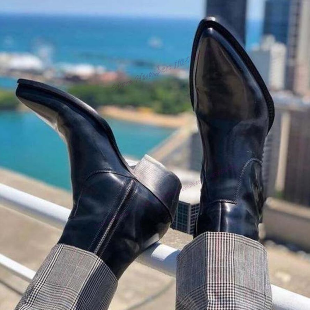Black Chunky Heels Men's Chels - Men Shoes Boss recensione e prezzo