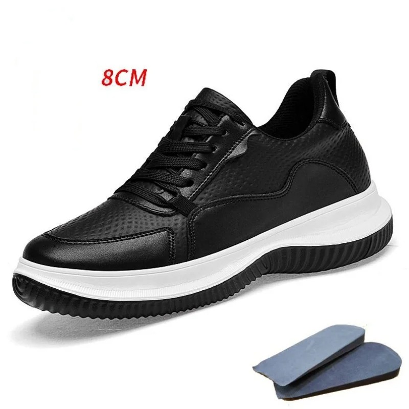 White Cow Leather Elevator Sne - Men'S Shoes With Height Increase recensione e prezzo
