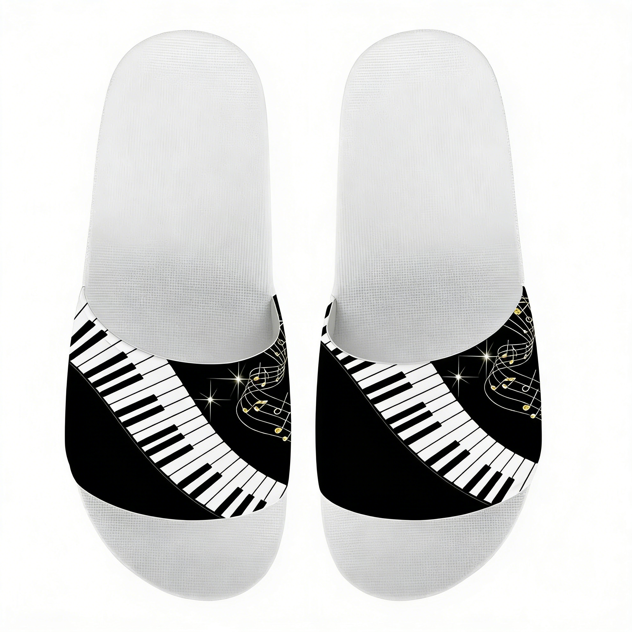 Music Notes Piano Keyboard Pat - Flip Flop Beach Men recensione e prezzo