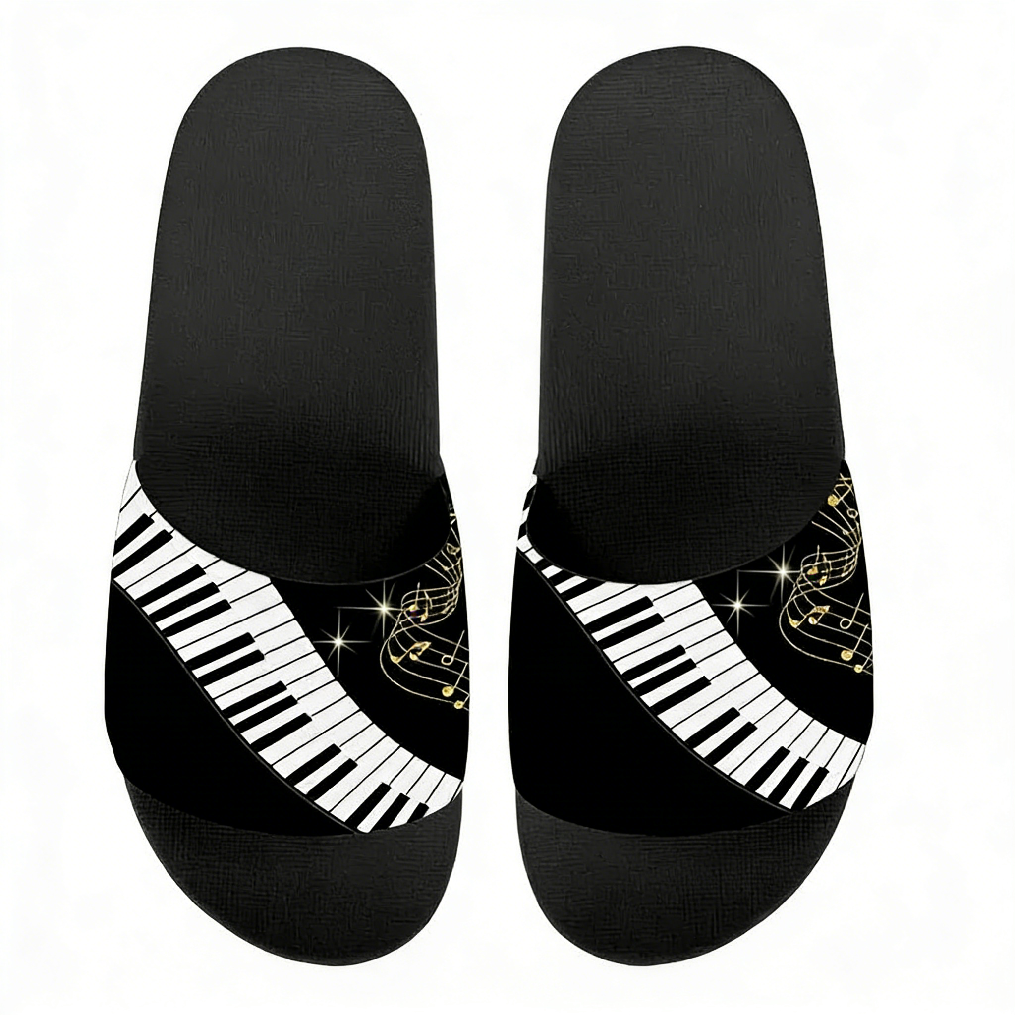 Music Notes Piano Keyboard Pat - Flip Flop Beach Men recensione e prezzo