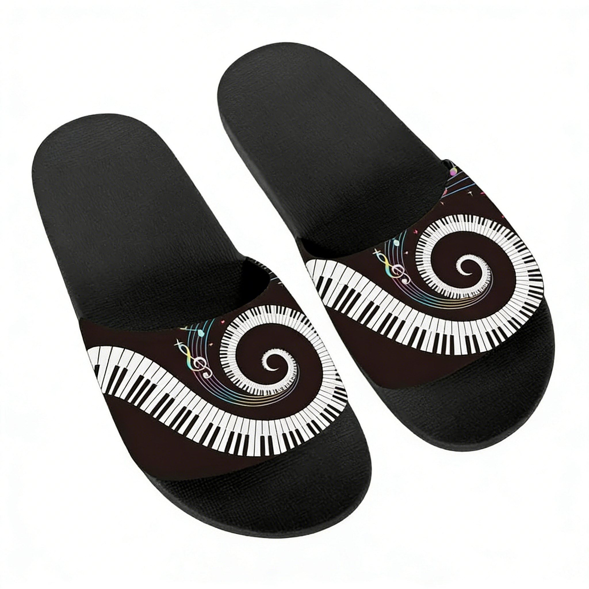 Music Notes Piano Keyboard Pat - Flip Flop Beach Men recensione e prezzo