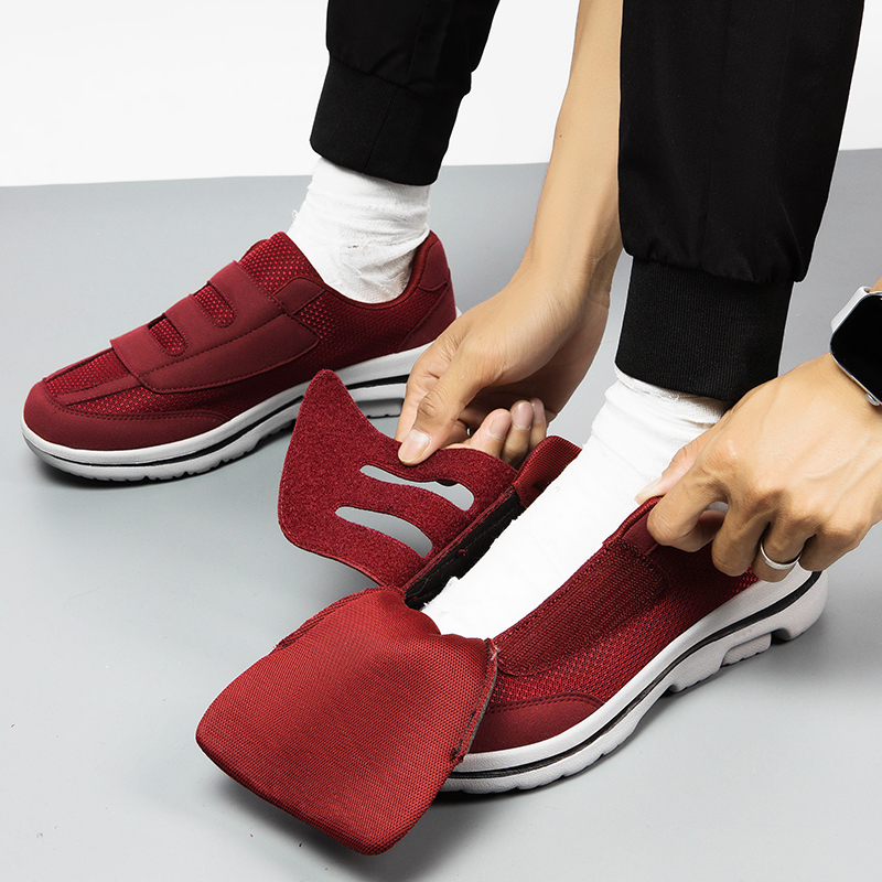 Wide Toe Sneakers For Fat Foot - Men'S Shoes With Velcro recensione e prezzo