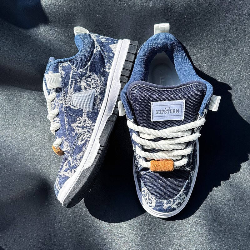New Style Navy Blue Printed Lo - Men'S Shoes Navy Blue recensione e prezzo