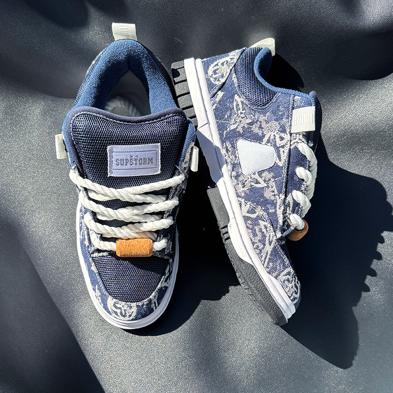 New Style Navy Blue Printed Lo - Men'S Shoes Navy Blue recensione e prezzo