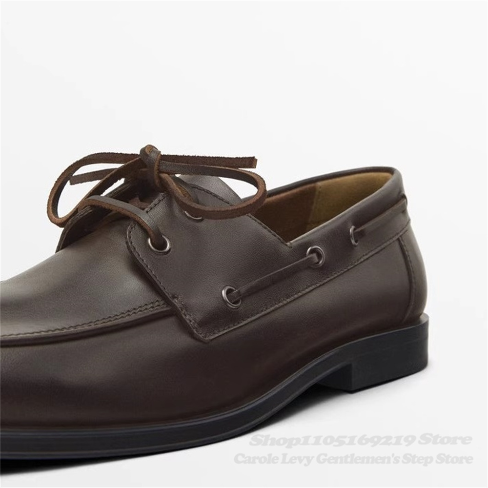 Brown Cowhide Loafers Autumn N - Men Shoes Boss recensione e prezzo