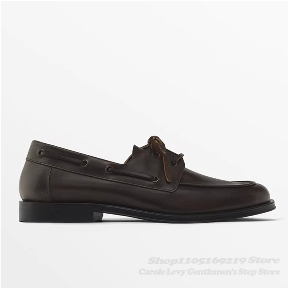 Brown Cowhide Loafers Autumn N - Men Shoes Boss recensione e prezzo