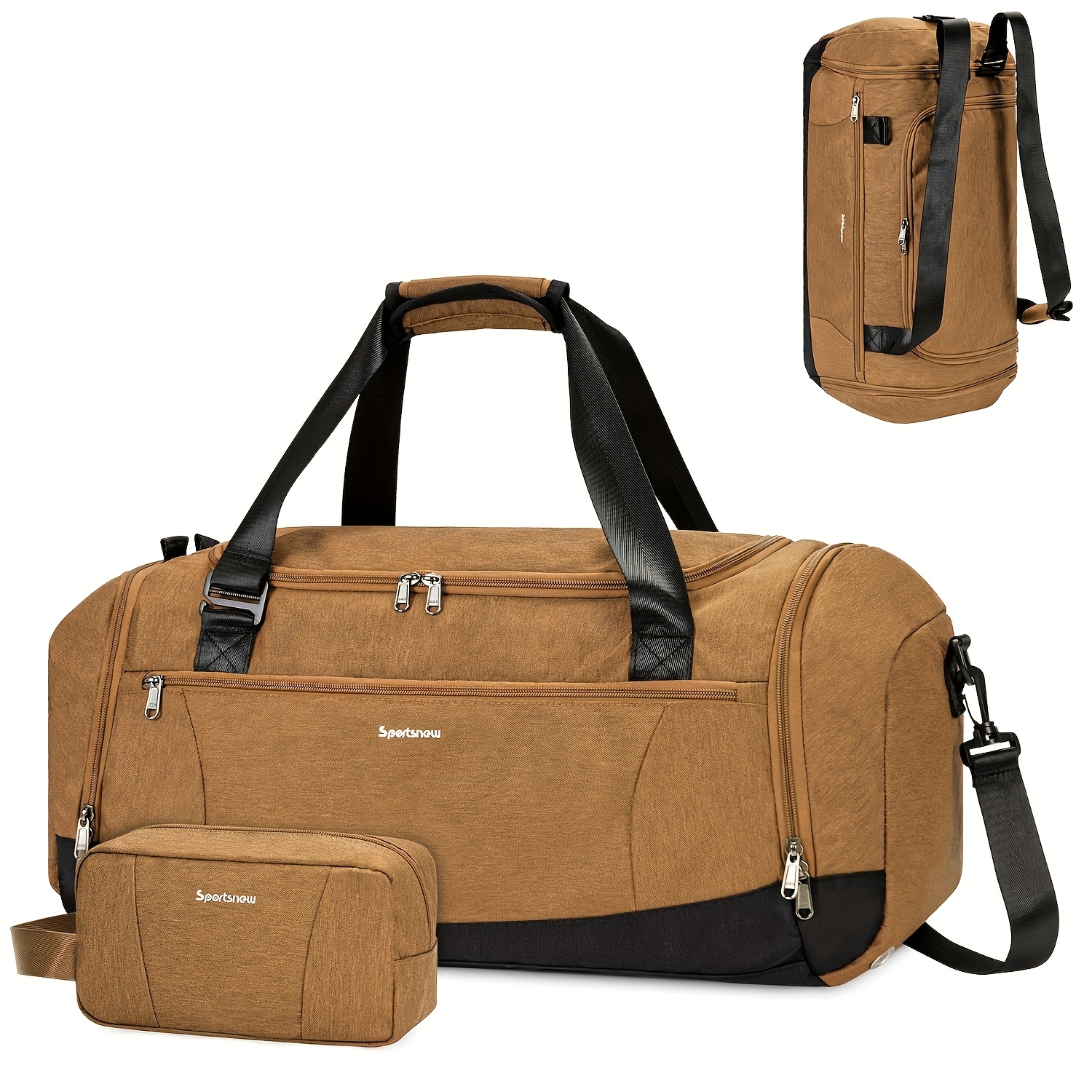 Large Capacity Travel Duffel w - Men'S Shoes Navy Blue recensione e prezzo