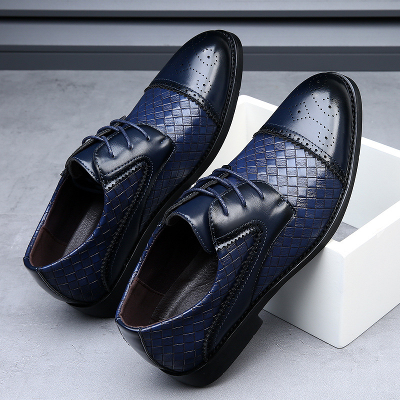 Mens Navy Blue Woven Pattern C - Men'S Shoes Navy Blue recensione e prezzo