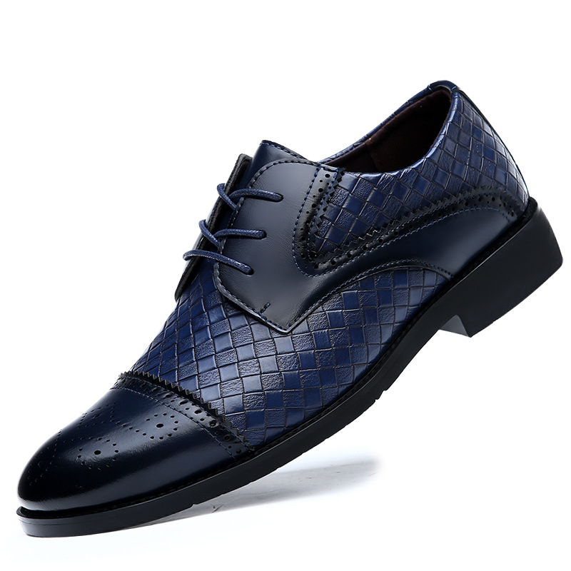 Mens Navy Blue Woven Pattern C - Men'S Shoes Navy Blue recensione e prezzo