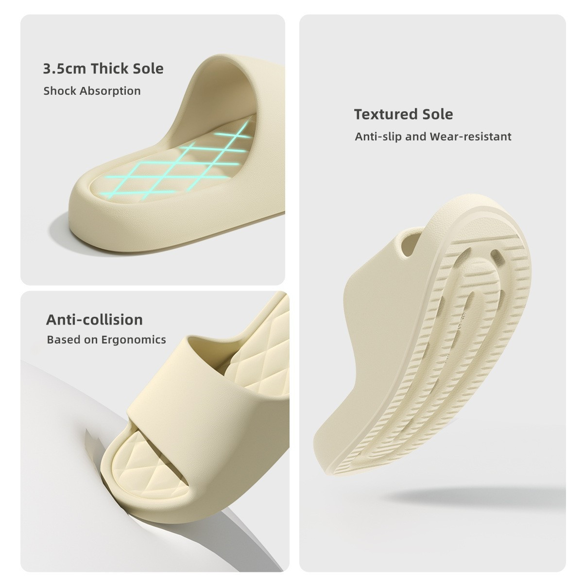 Women Summer Slippers 3.5cm Th - Flip Flop Beach Men recensione e prezzo