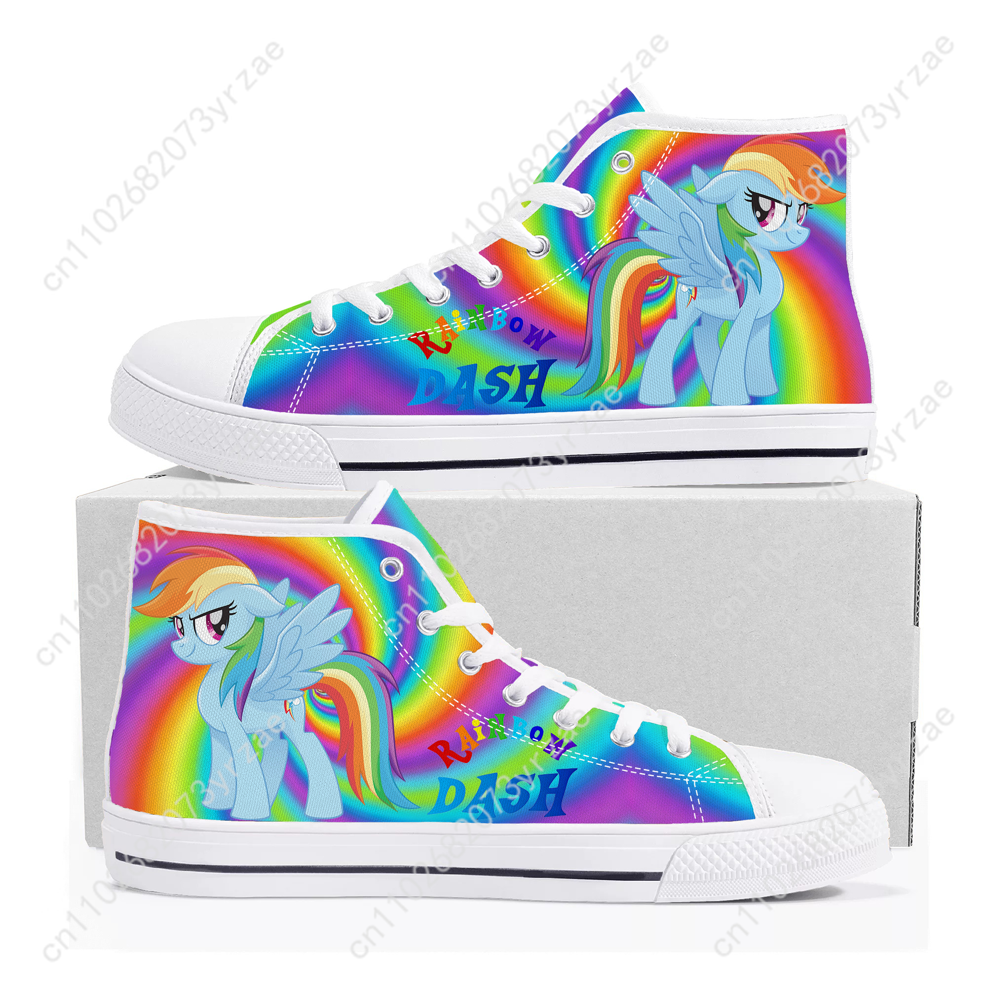 Rainbow Dash High Top Shoes Ma - Men'S Shoes Navy Blue recensione e prezzo