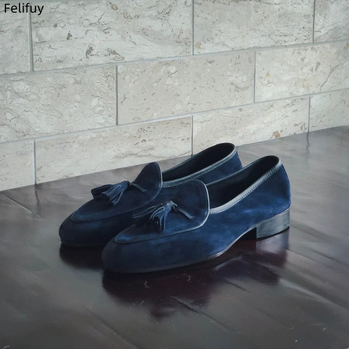 Tassel Decor Men Loafers Navy  - Men'S Shoes Navy Blue recensione e prezzo