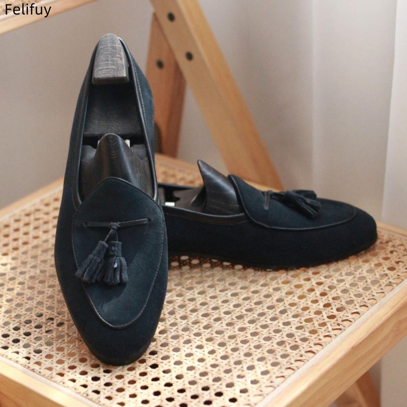 Tassel Decor Men Loafers Navy  - Men'S Shoes Navy Blue recensione e prezzo