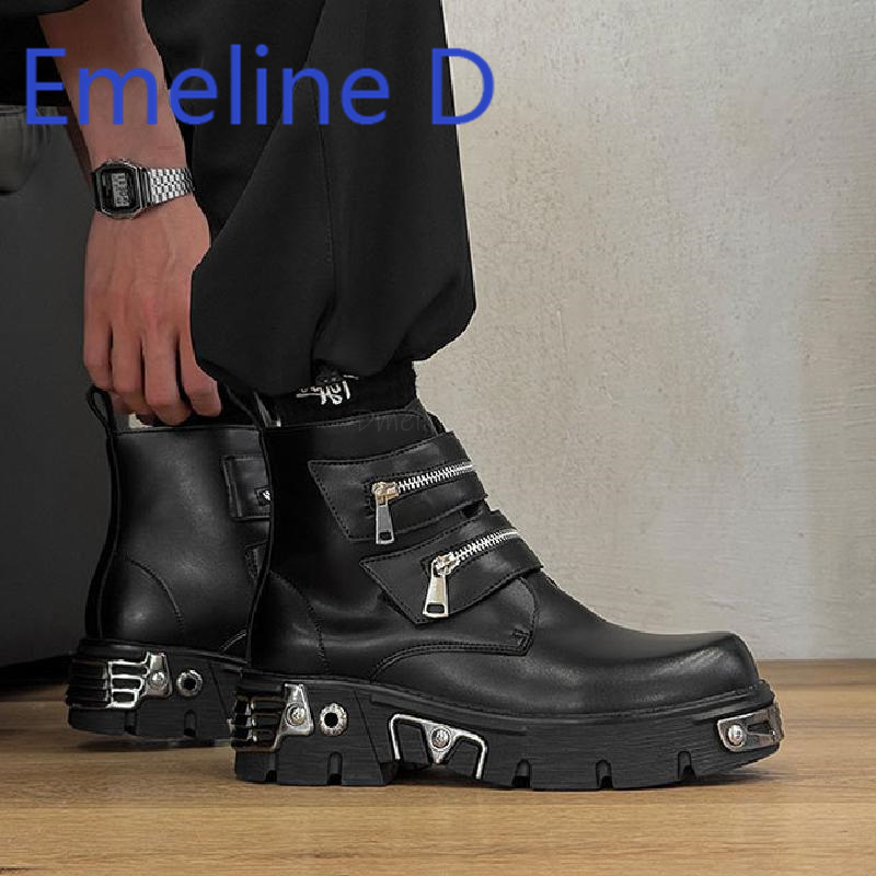 Dark Punk High Top Shoes Fashi - Men'S Shoes With Height Increase recensione e prezzo