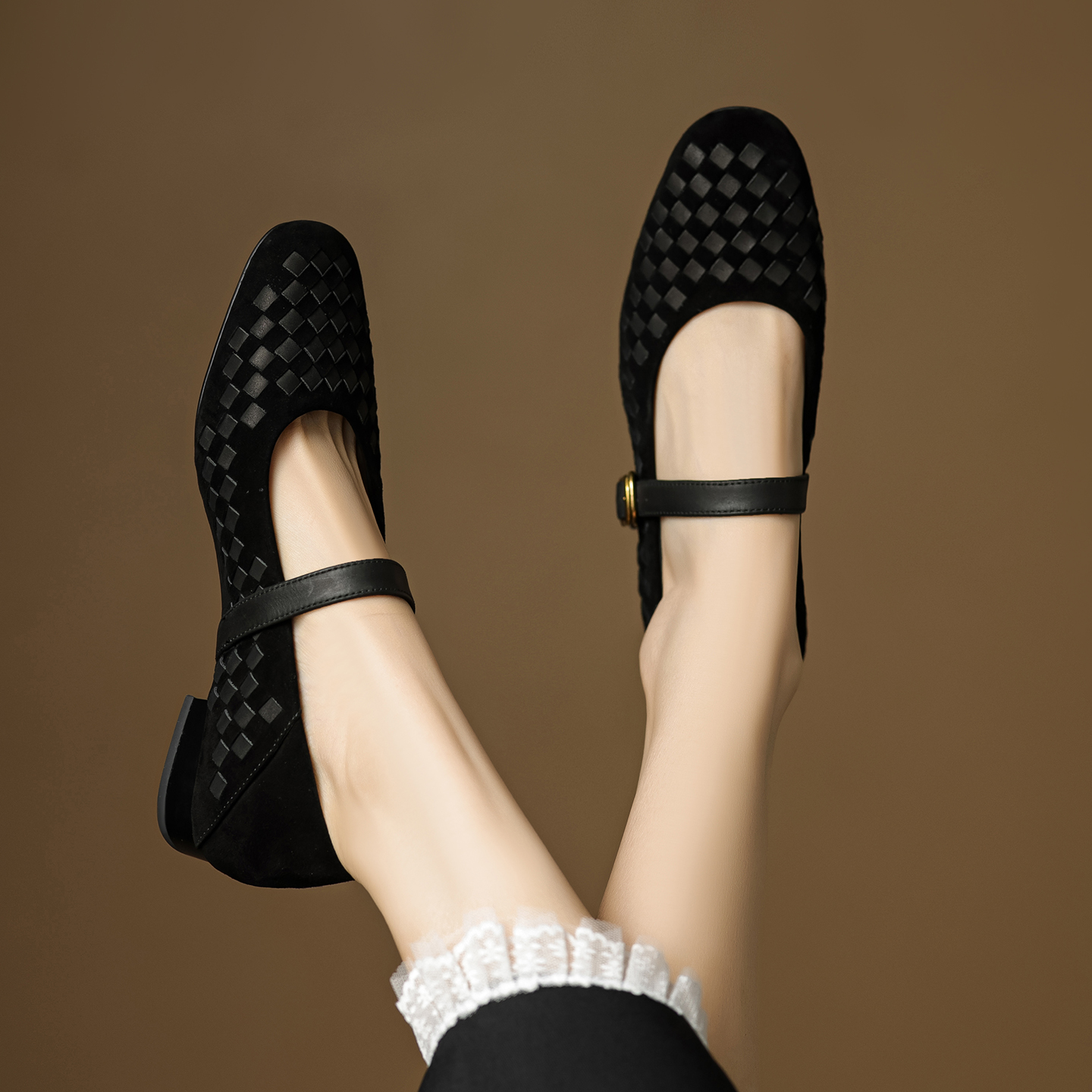 Handmade Genuine Woven Texture - Men Shoes High recensione e prezzo